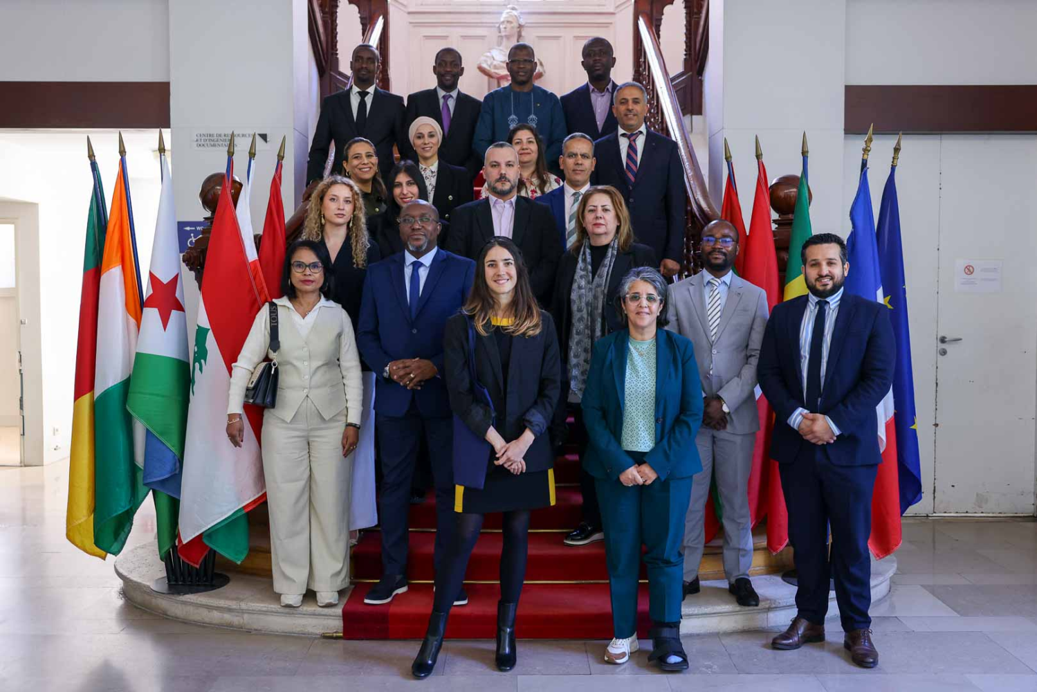 A l'INSP, à Paris, lors de la remise des certificats de formation