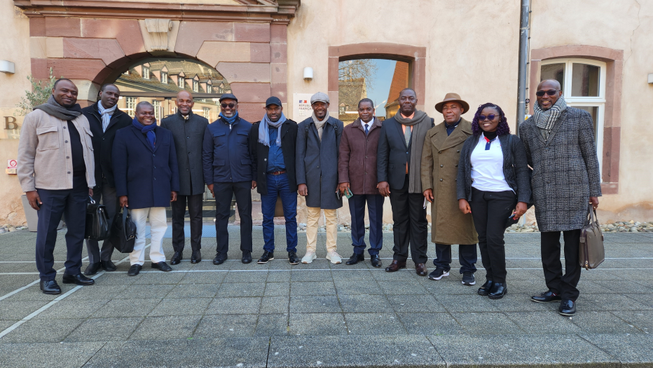 La délégation camerounaise à Strasbourg